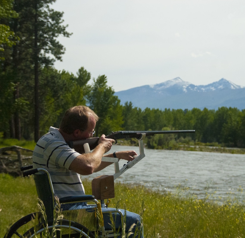 Big Sky Imagination Rifle Rest for Wheelchairs